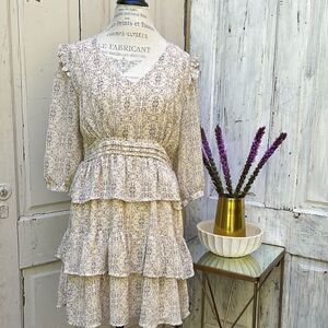 AZOE, TIRERED MINI DRESS, Size M